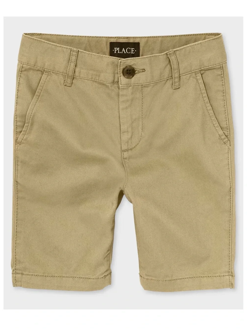 3 Pairs The Children’s Place Toddler Boys Stretch Chino Shorts - Flax/Khaki - 4T